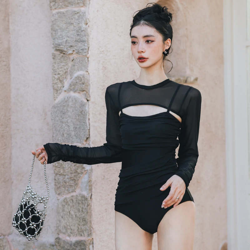 Sun Protection Long Sleeve  Swimsuit Slimming Two Piece Set Your Daylight W Minor 2024 New Advanced Feeling Swimsuit