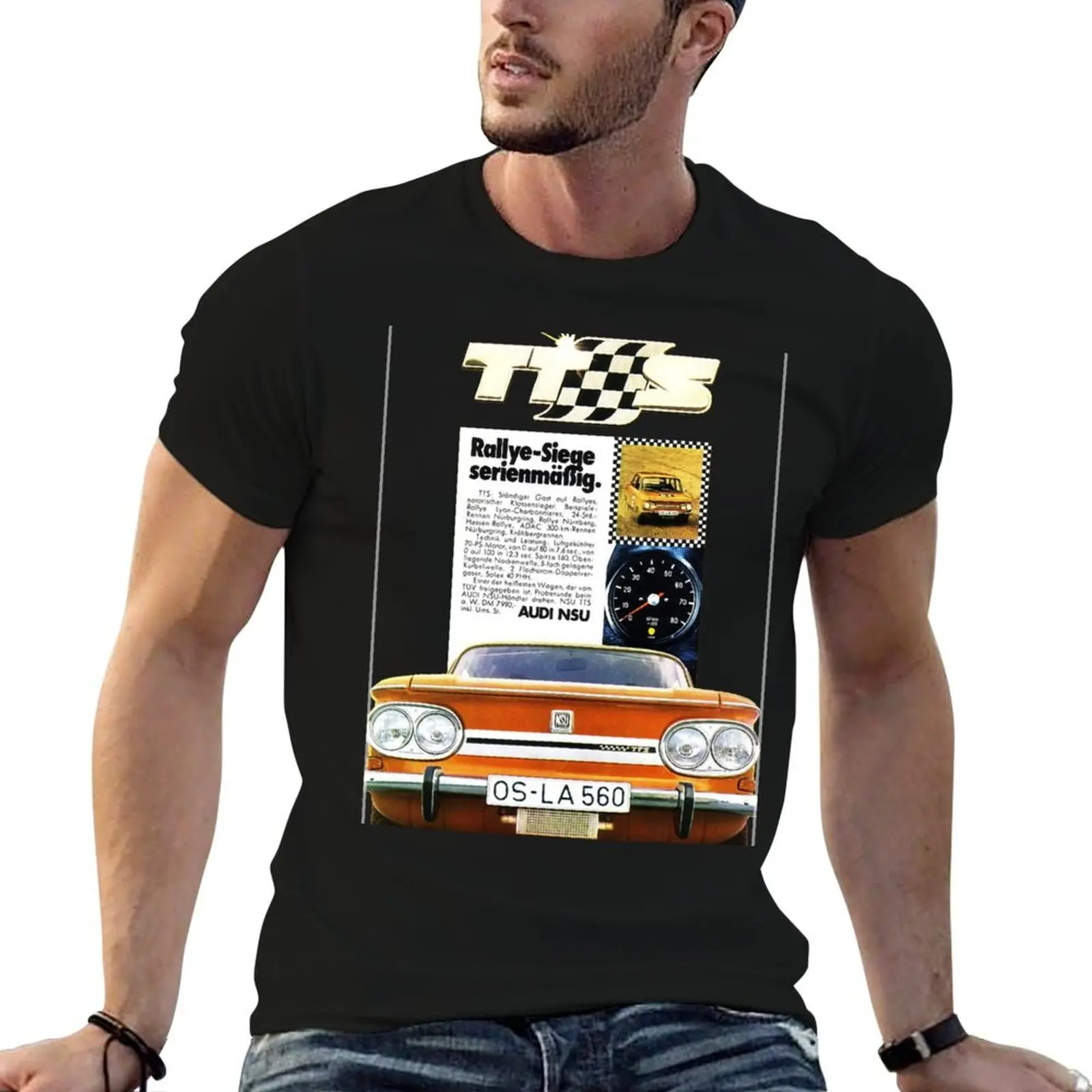 Camiseta NSU PRINZ TT / TTS, camisetas para hombre, camiseta divertida de algodón, camisetas para hombre, camiseta de algodón