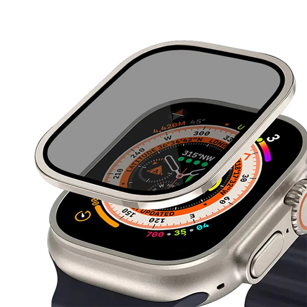 Anti Glare Peeping Screen Protetive Film Glass For Apple Watch Ultra 2 49mm Tempered Glass Cover For Apple Watch Ultra 49mm