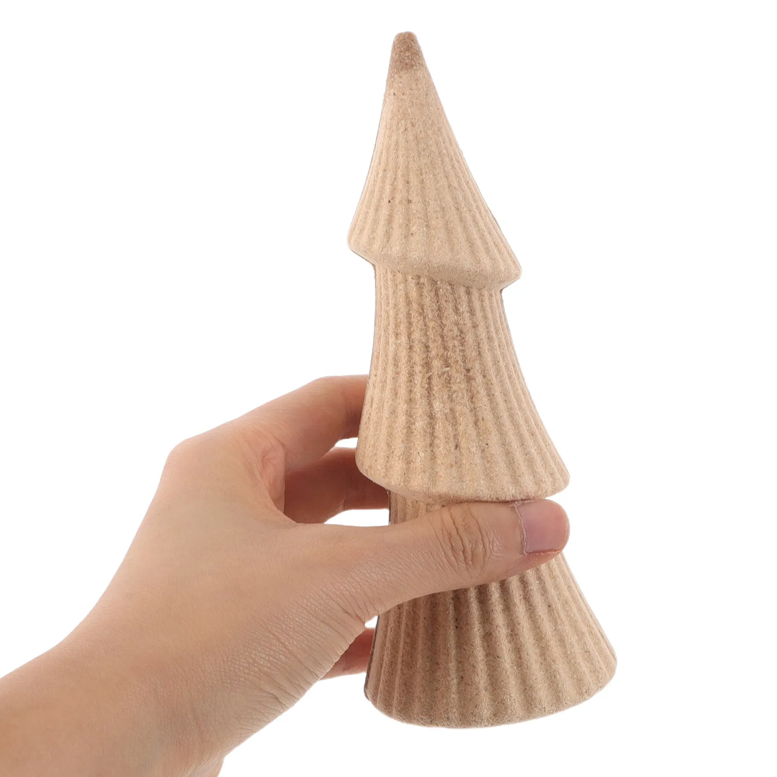 

4Pcs Unstained Wood Christmas Tree Shapes Unique Grain Patterns for DIY Projects and Festive Ornaments Wooden Christmas Tree