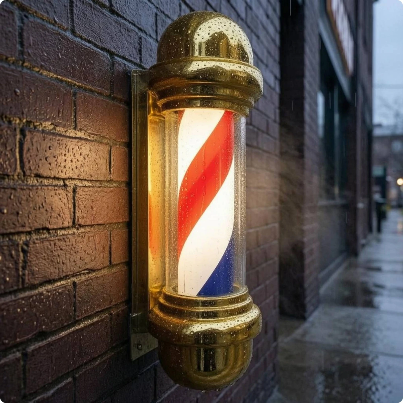 LED Barber Pole High Brightness Wall-Mounted Barber Pole Light for Beauty Salons
