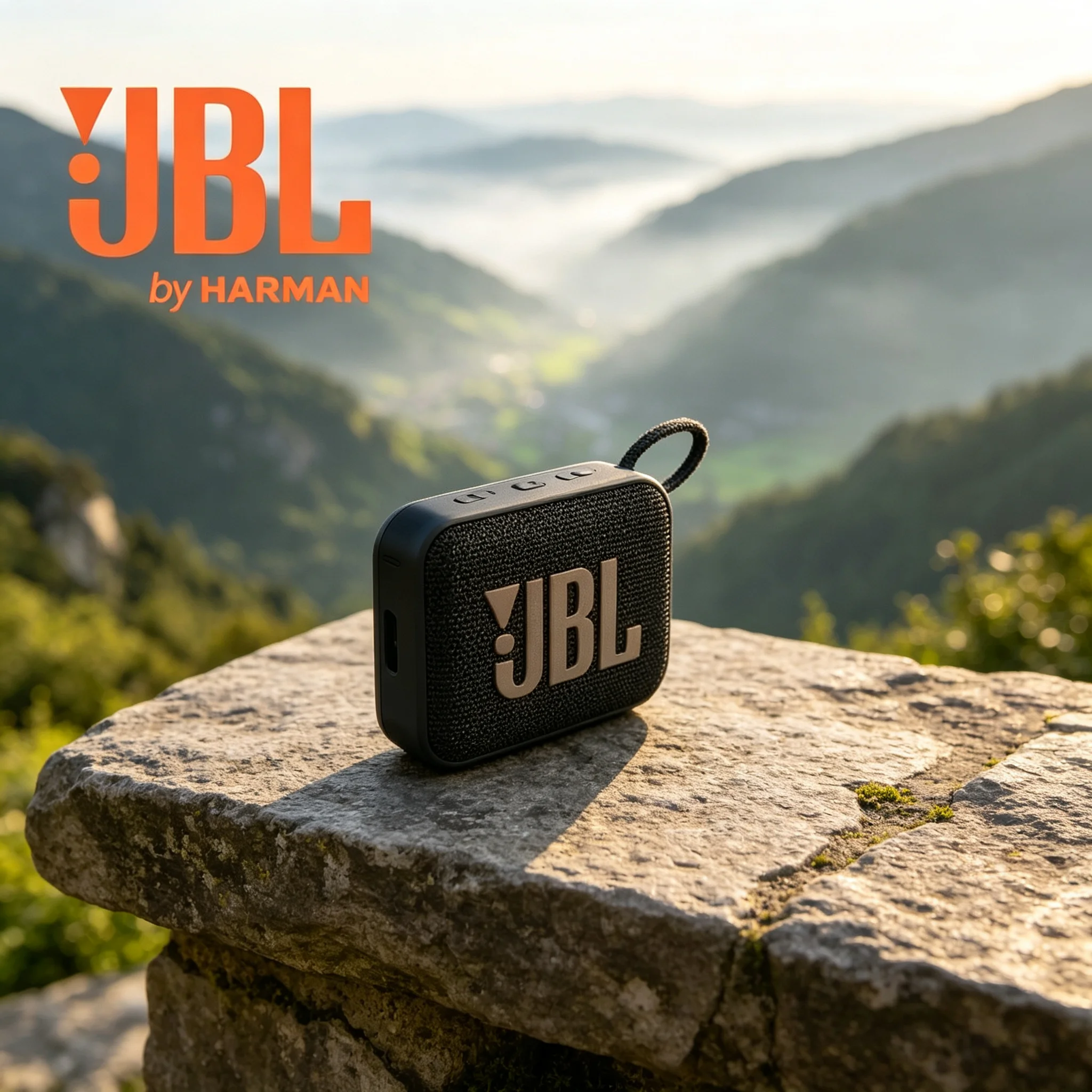 JBL GO4 Music Gold Brick 4th Gen Wireless Bluetooth Speaker, Portable Outdoor Dustproof and Waterproof Mini Speaker 5