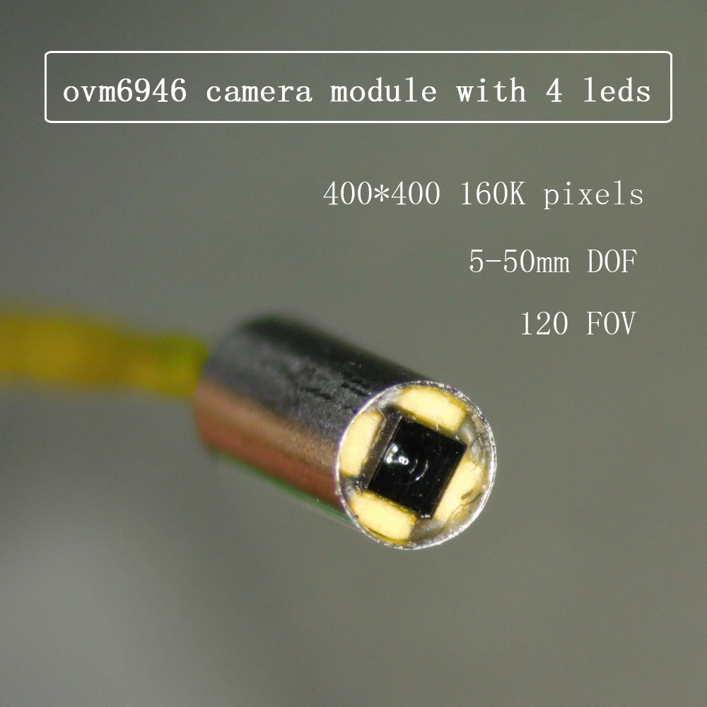 ovm6948 thermal endoscope camera module with PC board 120 degree USB output