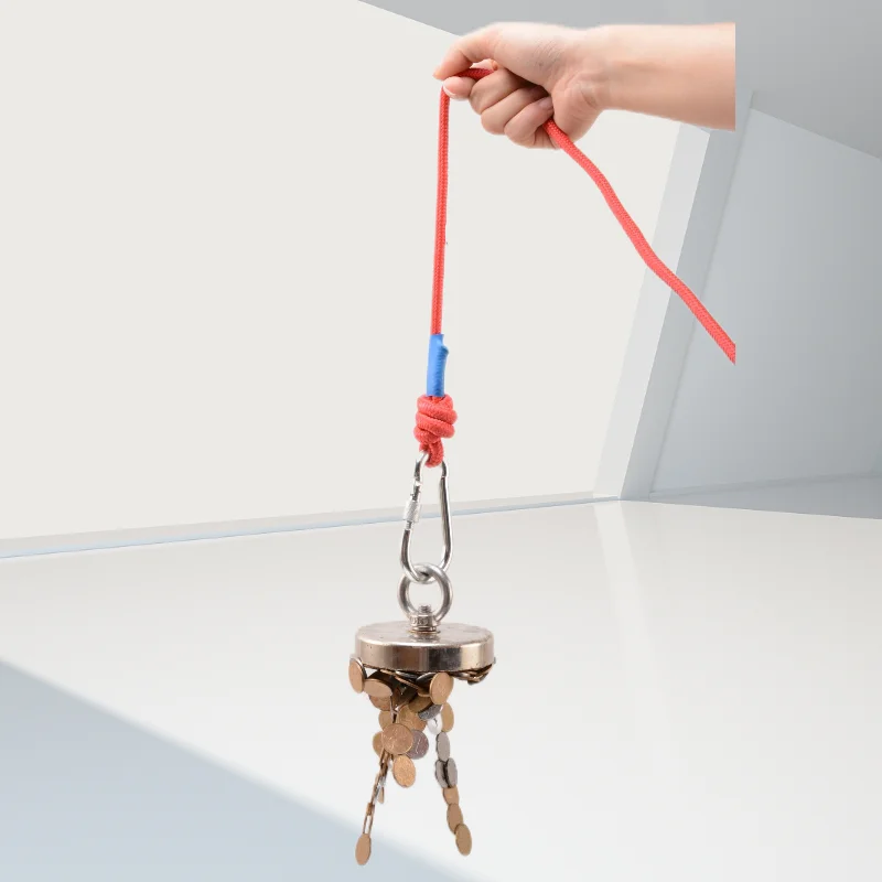 مجموعة مغناطيس الصيد D60MM قطعة واحدة، مغناطيس النيوديميوم، مثالية لجمع المعادن والمطبخ والإنقاذ في الهواء الطلق وصيد الأسماك #2