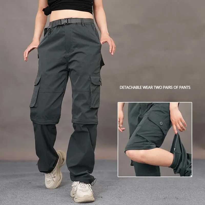 

NUONEKO Men's-Convertible-Hiking-Pants Quick Dry Lightweight Zip Off Breathable Cargo Pants for Outdoor, Fishing, Safari,Camping