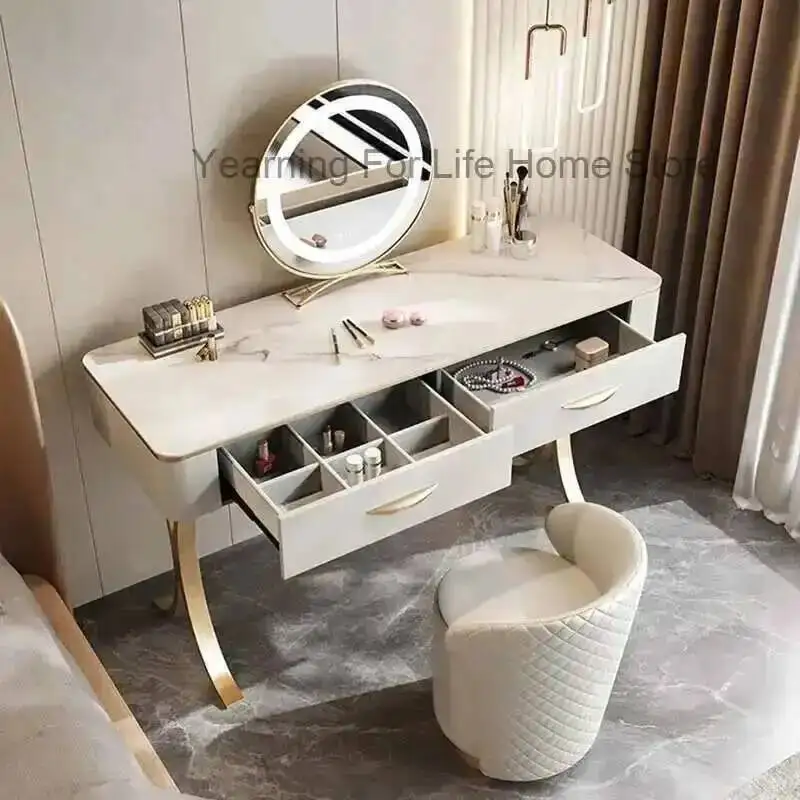 

Table Makeup Vanity Storage Cheap White Mini Nordic Dressing Table Desk Mobile Penteadeiras De Maquiagem Room Furniture