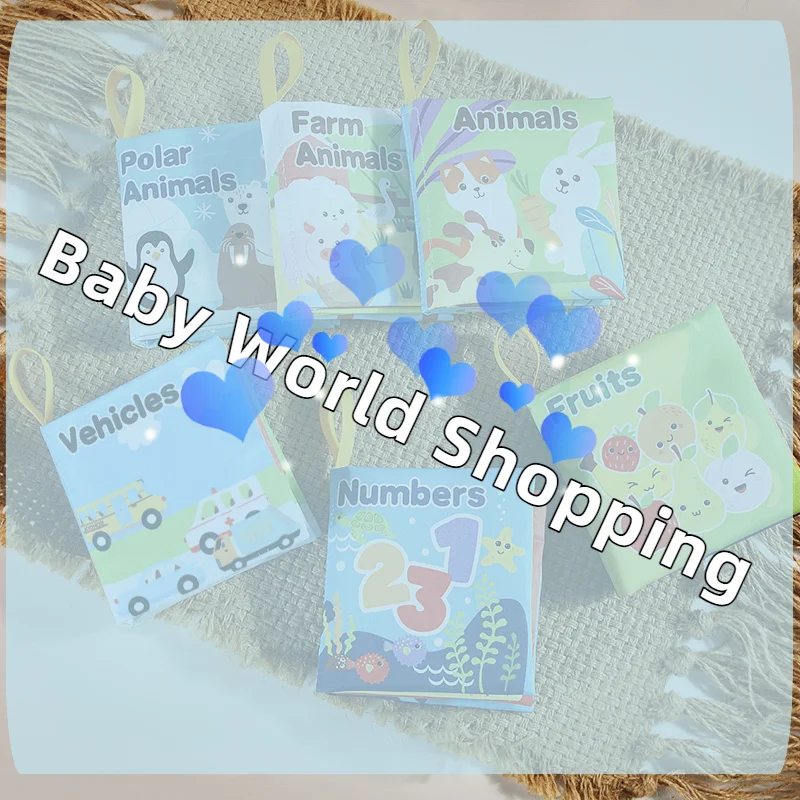 ソフトベビーファブリックブックインタラクティブ感覚活動布製ブック赤ちゃんのための最初の教育用モンテッソーリ早期学習ゲーム