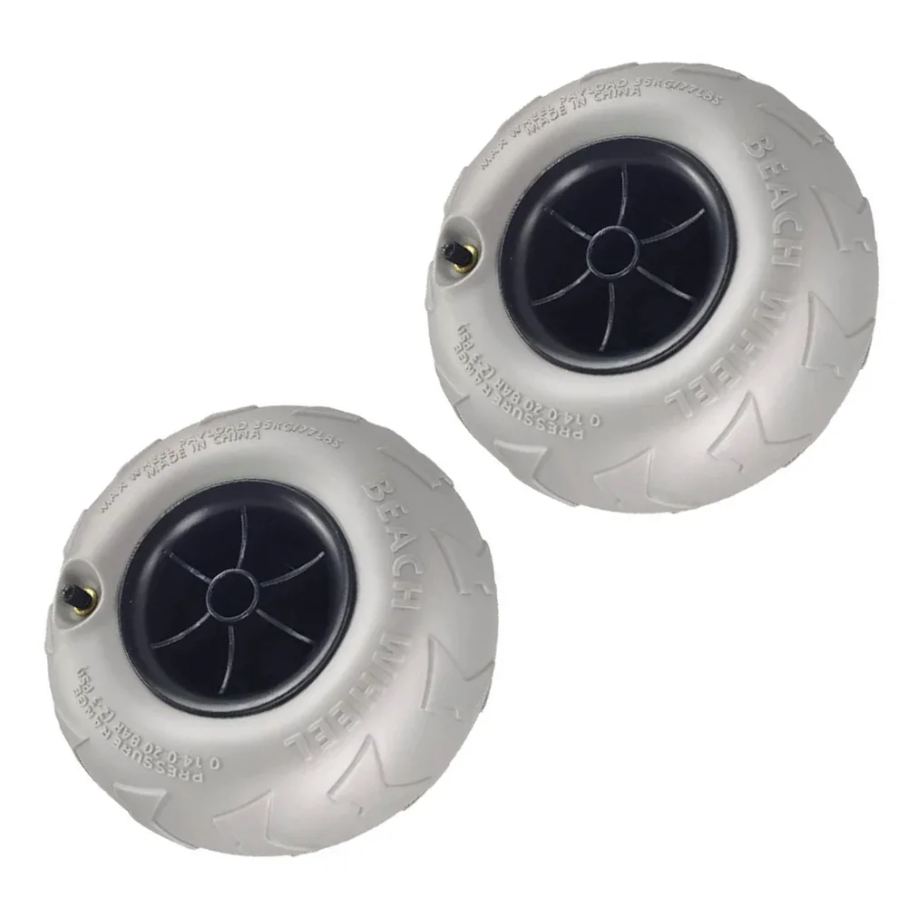 

For Beach Camping Camping Trolley Wheel Balloon Tire Beach Activities 115mm 4.5inch Center Axis Hole Diameter 8.5mm