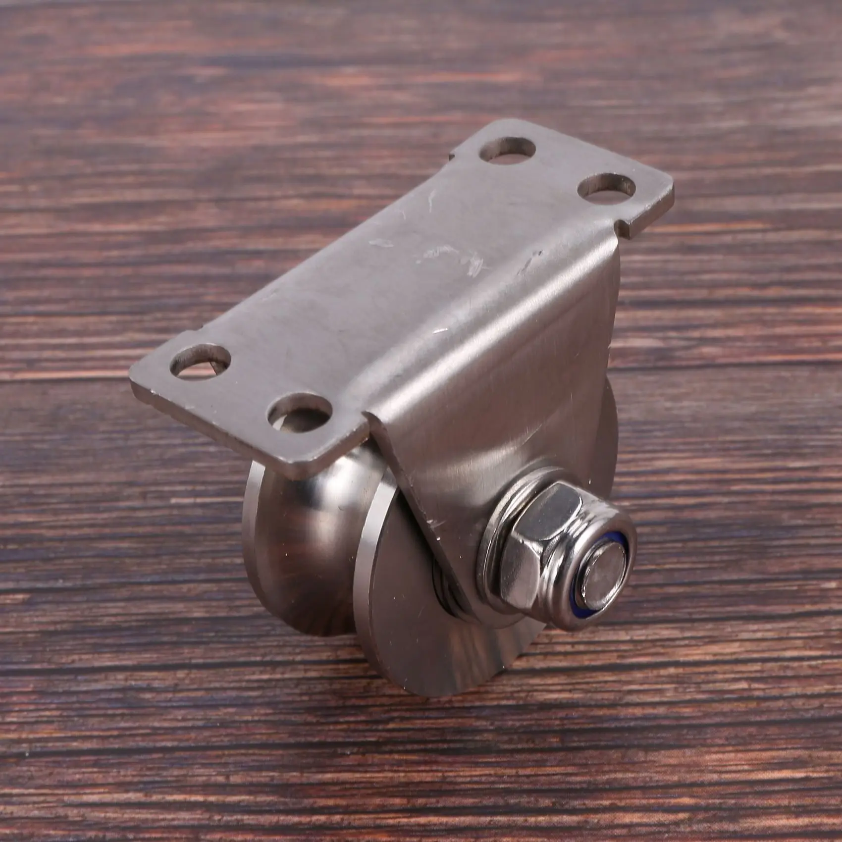 A96I-5 Pack U-Type Stainless Steel Pulley Block Mute Bearings Groove Sliding Roller Track Wheel