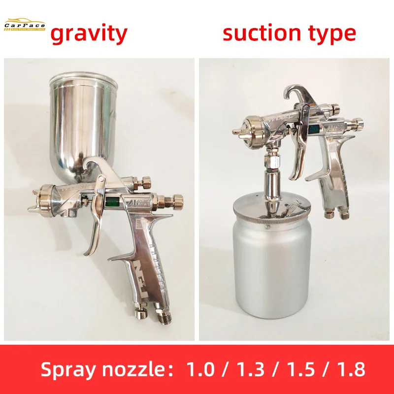 Japan Iwata W101 Spray Gun Auto Furniture Paint Spraying High Atomization 1.0/1.3/1.5/1.8 Nozzle Pneumatic Spray Painting Tool