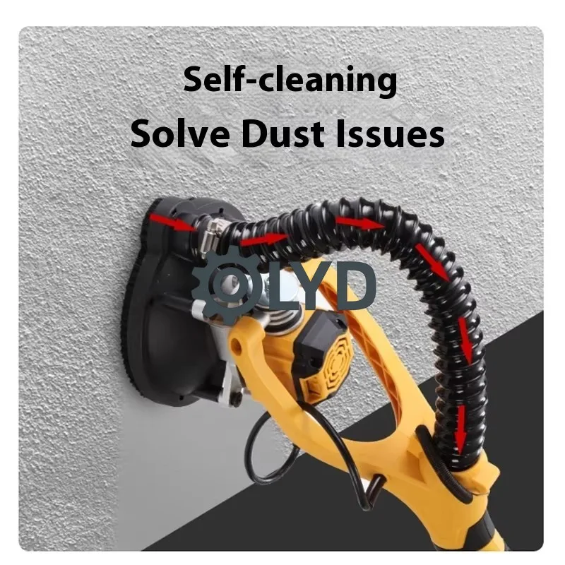 Foldable  220V Electric Double Lamp Belt Wall Sanding Machine Long Pole Industrial Use Polishing Sander Sandpaper Putty Tool