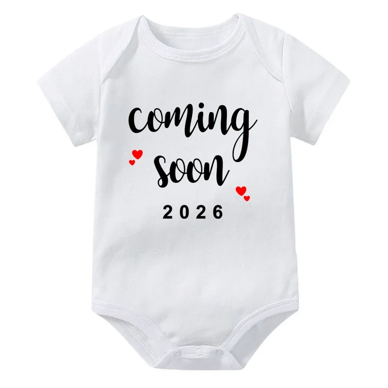 إعلان الطفل قريبا 2026 الوليد رومبير الصيف الفتيان الفتيات ارتداءها الجسم الحمل تكشف الملابس طفل بذلة