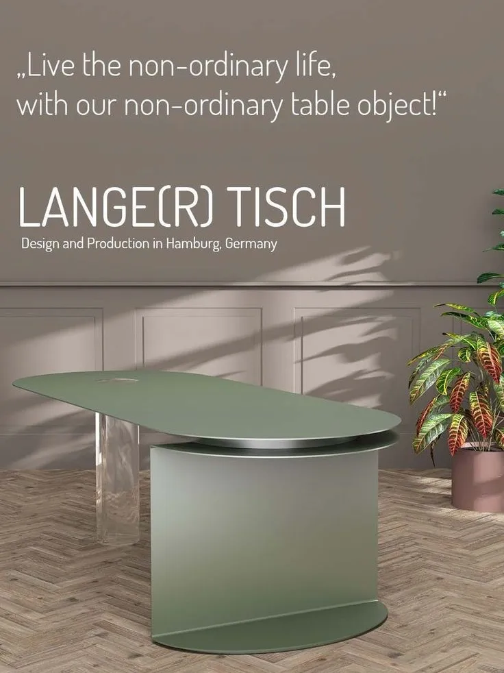 Acrylic suspended metal island dining table integrated semi-round household