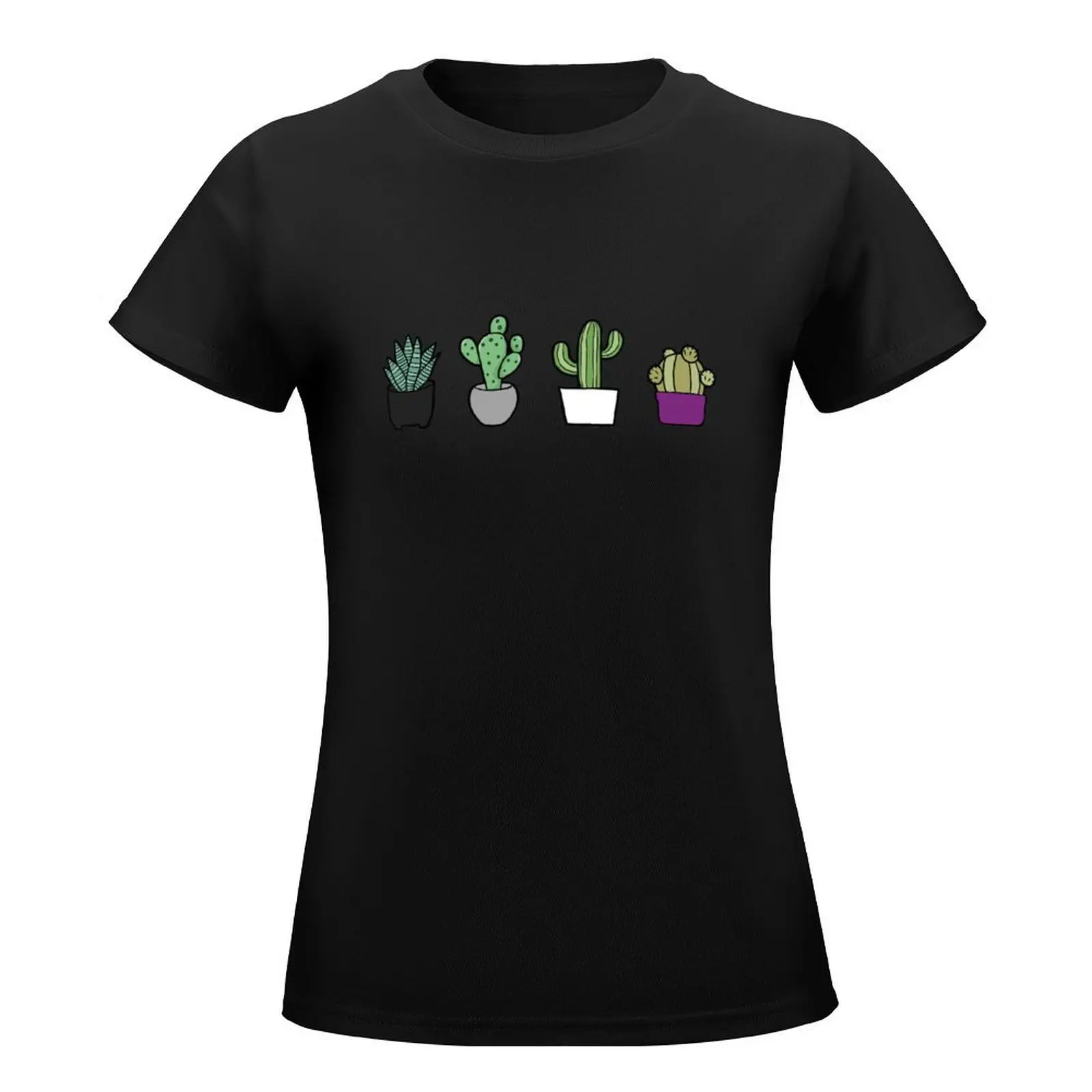 Ace Asexual Cactus Set Gift, Proud Asexual, Demisexual Greysexual Gender Identity Pride, Asexual Couple Matching Asexual T-Shirt