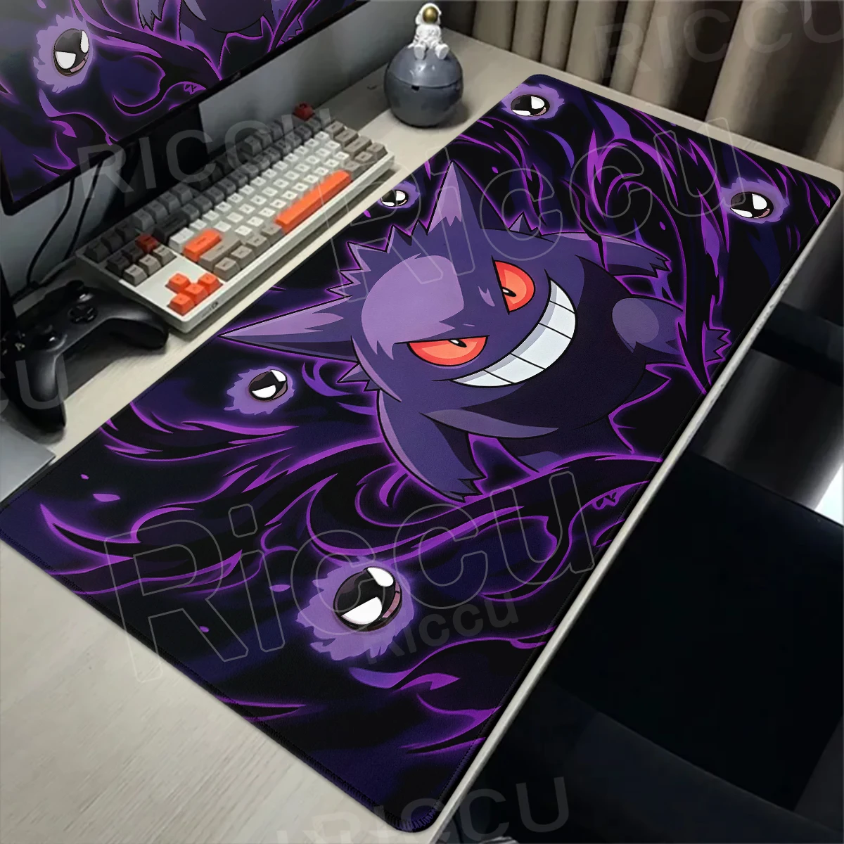 Anime Mousepad G-gengar Computer Laptop Keyboard Mouse Pad Gamer Accessories Decoracion Desk Mat Pokemon Large Gaming Mousemat