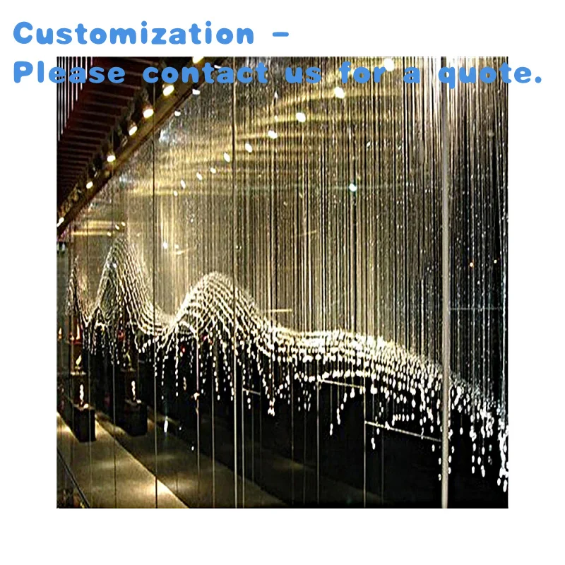custom.Indoor Outdoor Raindrop Garden Waterfall Descent Curtain Fountain