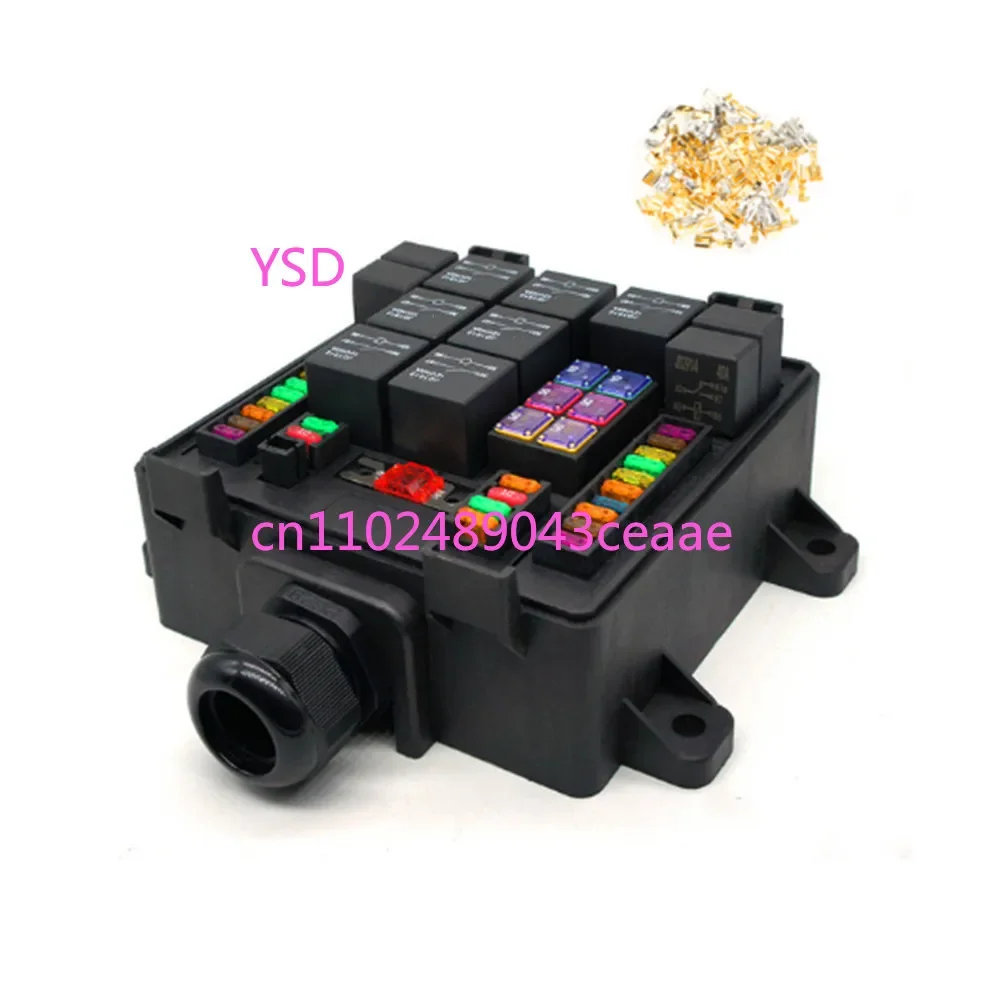 

Waterproof Fuse Box for Car RV Multi Light Control Modified Auto Fuse Box