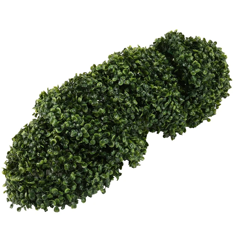 

2 PCS 11 Inch Artificial Plant Topiary Ball Faux Boxwood Decorative Balls For Backyard,Balcony,Garden,Wedding Decor