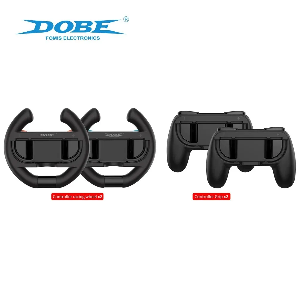 

4-in-1 Steering Racing Wheel Controller Grip for Nintendo Switch 2 Joy Con Left and Right Hand Holder for Mario Kart World