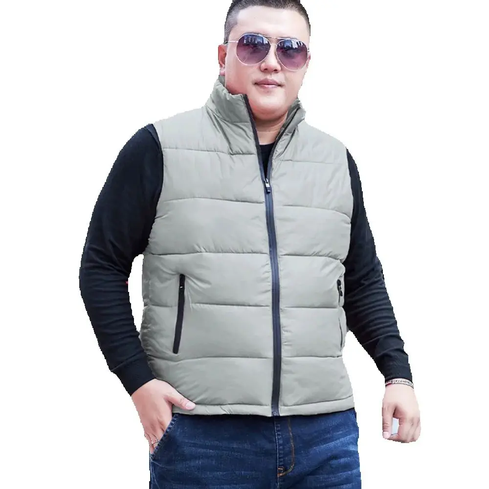 

Пуховый хлопковый жилет, мужской хлопковый жилет больших размеров, свободные пуховые хлопковые парки без рукавов, теплая толстая куртка на хлопковой подкладке