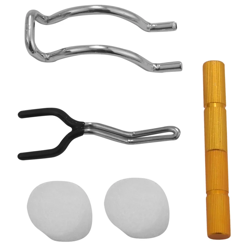 VOFUN-2X 14-In-1 Airbrush Cleaning Kit Cleaner Set With Glass Pot, Stainless Steel Holder, Needle And Brush Accessories