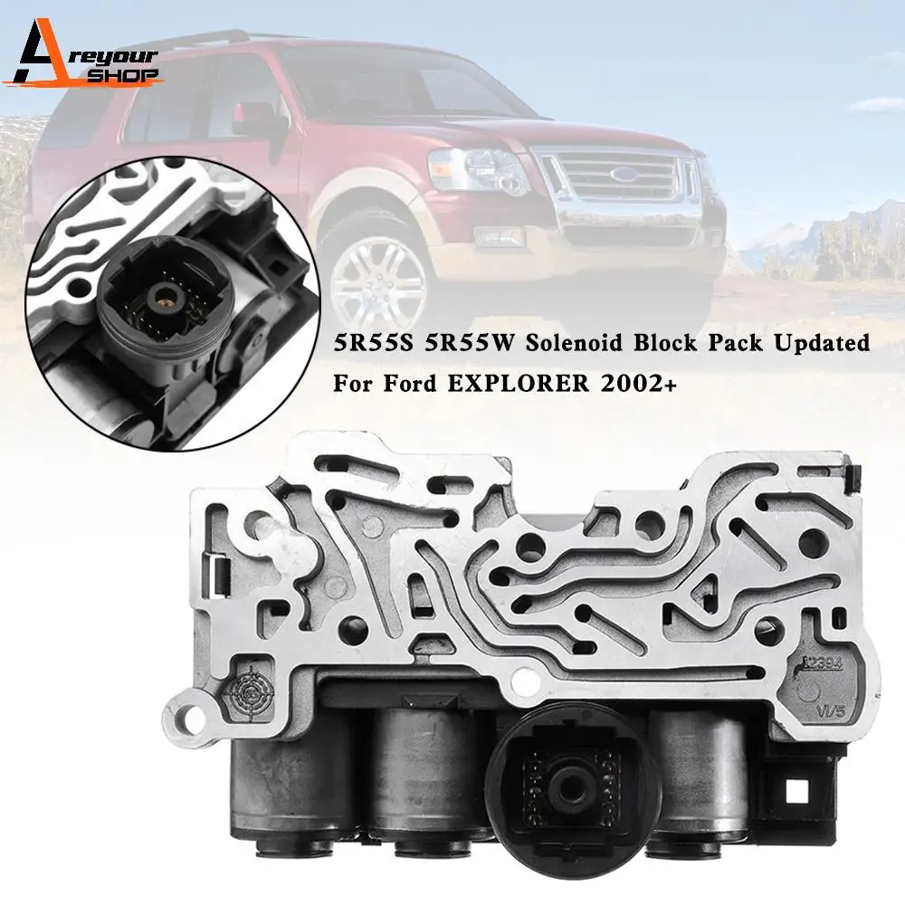 Areyourshop 5R55S 5R55W Solenoid Block Pack Updated For Ford EXPLORER 2002+