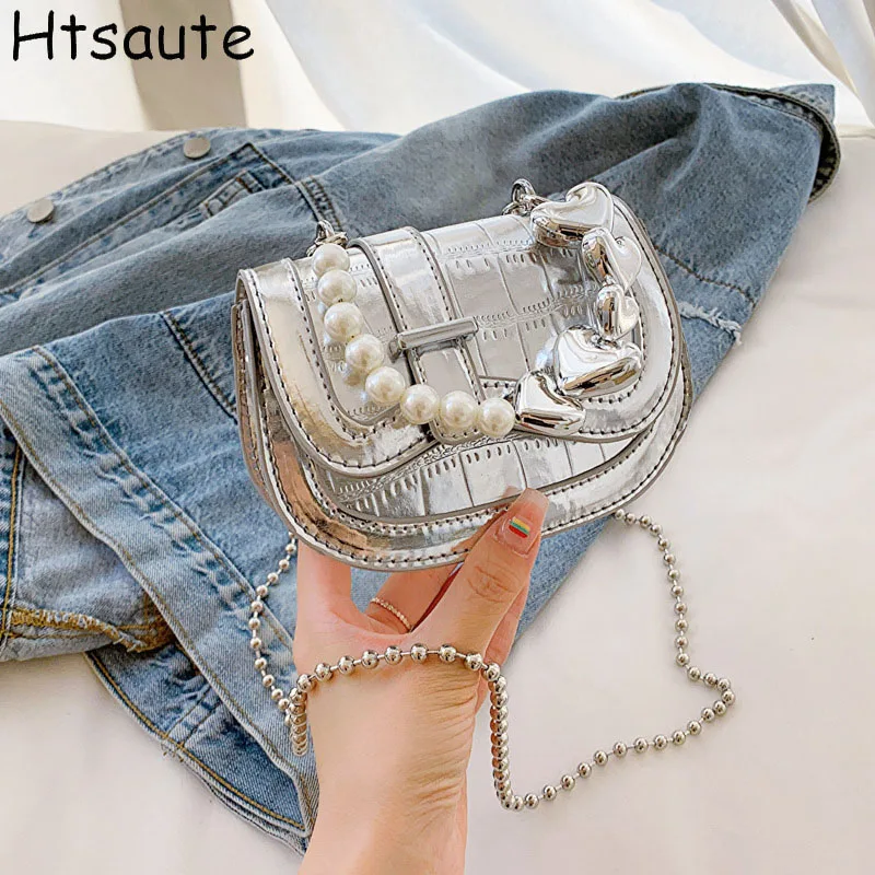 

Women Shoulder Bags Mini Handbags Ladies Simple Versatile Chain Bag PU Leather Female Crossbody Messenger Bag bolsas de mujer