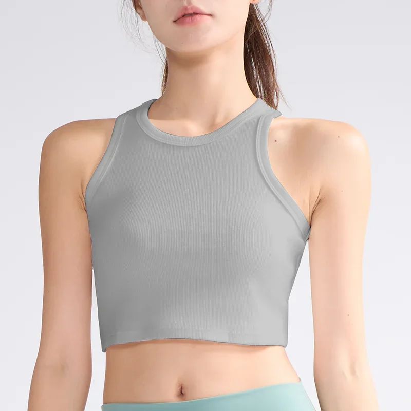 Womens Sports Vest One Piece I Shaped High Strength Shockproof Fitness Yoga Bra Clothes Gym Clothing for Women Tights Short Gym