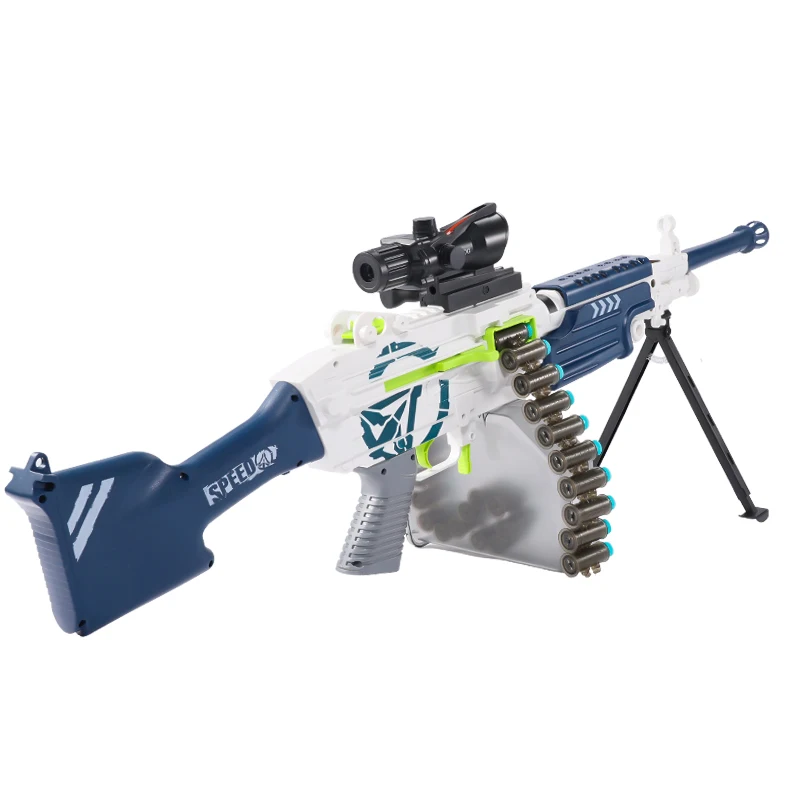AK OOM Lehui M249 Hand-automatische elektrische Continu Fire kinderen Gift Speelgoed pistool model Veiligheid eva speelgoed pistool