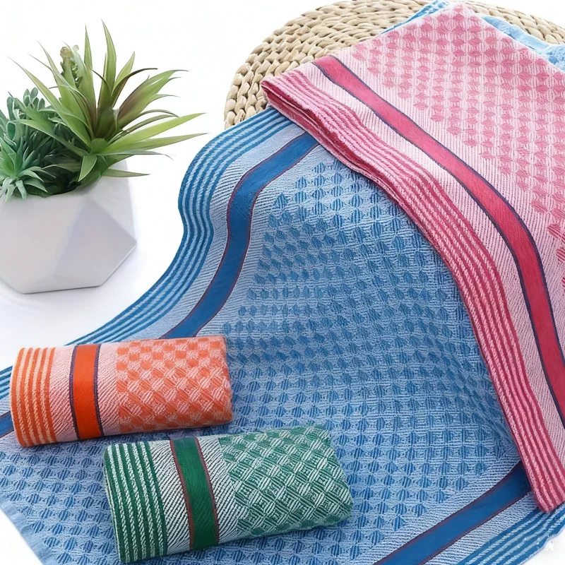 4 عبوات من فوط المطبخ المصنوعة من القطن والبوليستر العادي بألوان عشوائية، وأقمشة ماصة لغسل الأطباق، ومناشف التنظيف المنزلية، ومناشف التنظيف الأساسية للمنزل، وهدايا العطلات #2