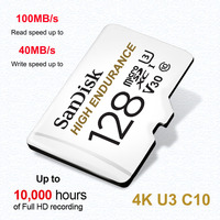 SanDisk MAX ENDURANCE Micro SD Card 32GB 64GB 128GB 256GB High-speed Reading and Writing Video Surveillance U3 V30 4K for Drones