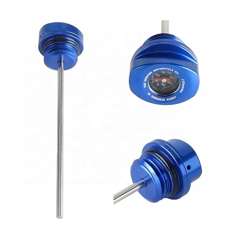 ก้านวัดระดับน้ำมันพร้อมมาตรวัดอุณหภูมิสำหรับรถมอเตอร์ไซค์ทัวริ่งโร้ดไกลด์/สตรีทไกลด์และอิเล็คตร้าไกลด์ ปี 2017-2024 อุปกรณ์เสริมสำหรับรถมอเตอร์ไซค์