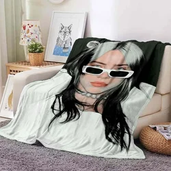 Billies Blanket Poster Music Album Flannel Blanket Gift for Fans Thin Blanket Sofa Couch Bedspread