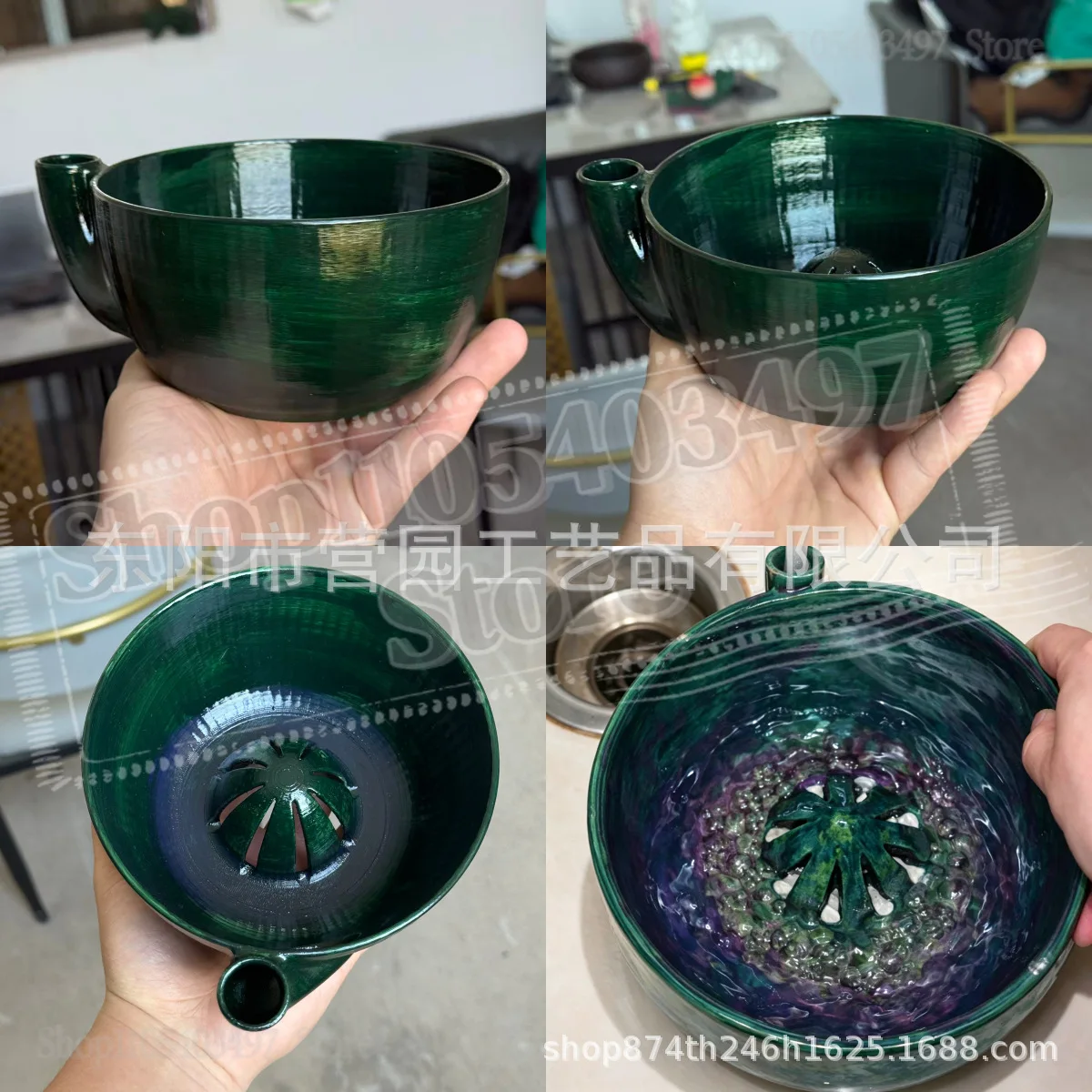 Berry Swirl Bowl, Self Spinning Berry Washing Bowl with Drain Holes, 360° Fruit & Vegetable Washing Colander for Kitchen