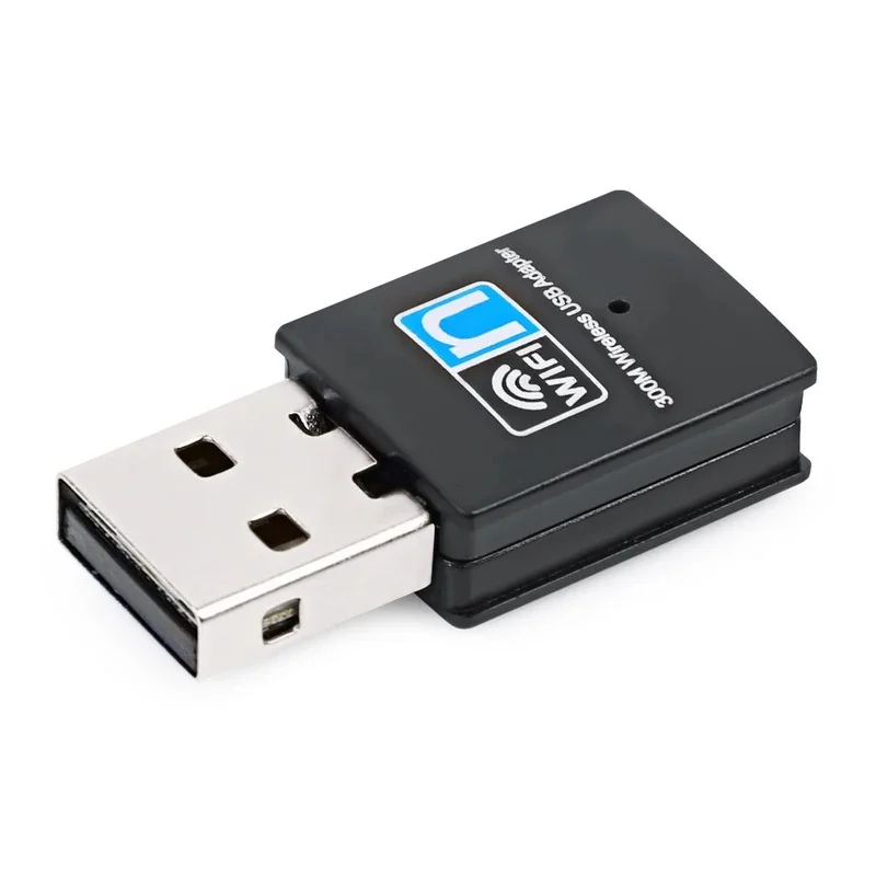 USB WiFi Adapter Mini 802.11n 300Mbps 2.4GHz USB2.0 Wireless Receiver Dongle Network Card For Desktop Laptop Windows 7/8/10/11