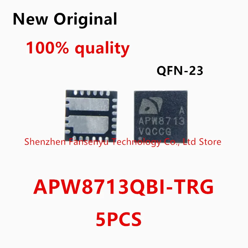 5PCS APW8713QBI-TRG APW8713QBI APW8713 QFN-23 New original ic chip In stock
