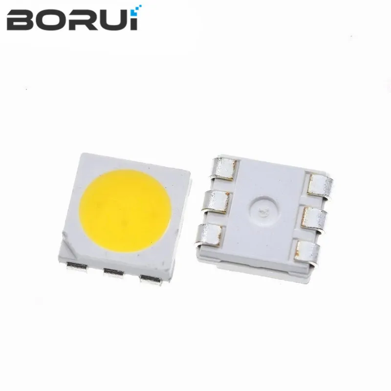 50 Buah 5050 Led Putih Led Kecerahan Tinggi Diodo Azul Luz 6500K Smd Dioda Pemancar Cahaya Smd 5050 Cahaya Putih Diodo 18lm