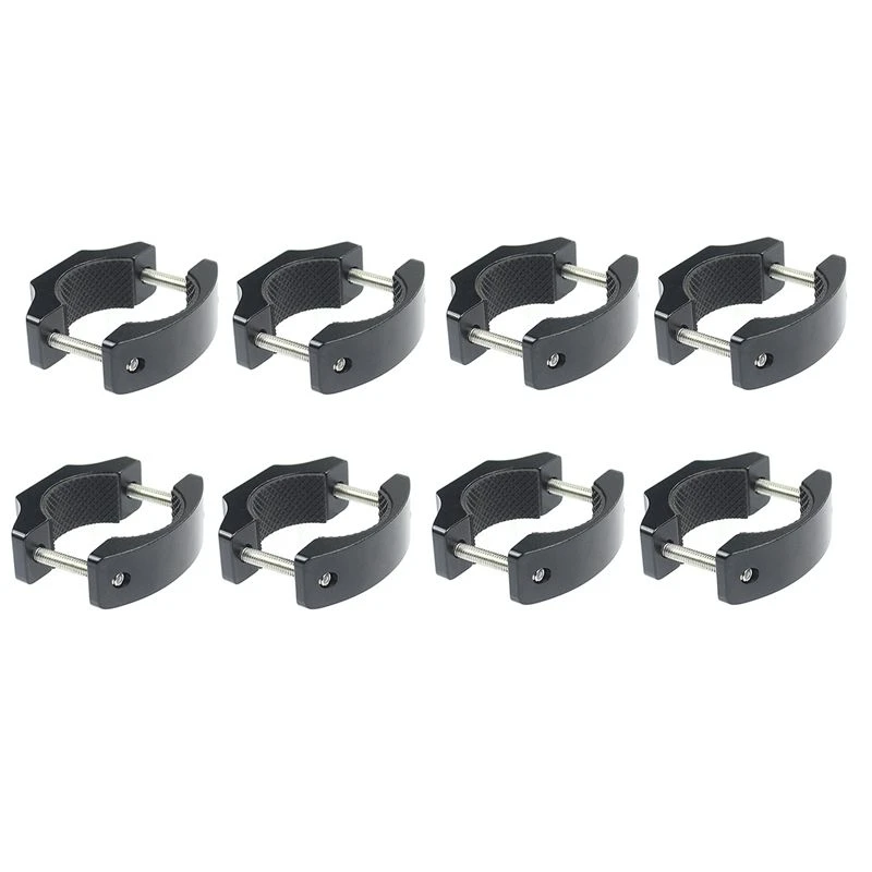ABVE-8X 360 Degree Bicycle Motorcycle Handlebar Clip Mount Pipe Clamp Bracket For GOPRO 9 / 8 For ONE X