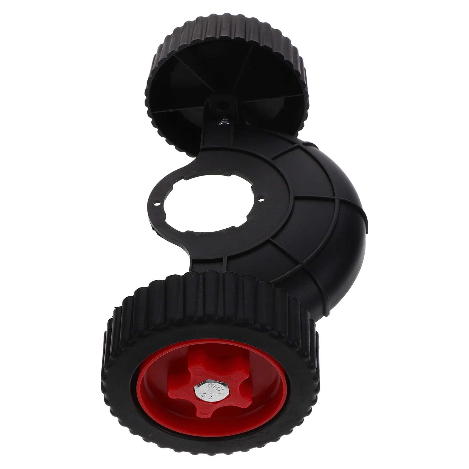 

1 set Lawn Mower Support Wheel Replacement Plastic Hand Truck Training Wheels Outdoor Durable Flexible Rotation Stable Garden