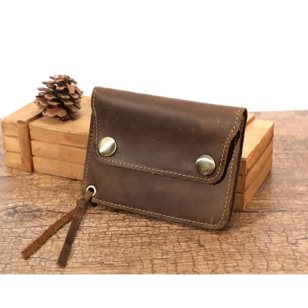 

Изменение кожи в стиле ретро, маленькая и ручная сумка для мелочи, мужская высококачественная модная портативная универсальная сумка для карточек. Портативный