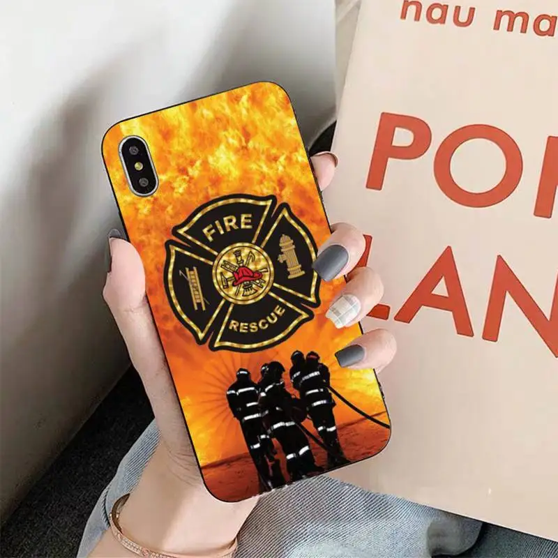 MaiYaCa Firefighter Heroes Fireman Phone Case for iPhone 11 12 13 mini pro XS MAX 8 7 6 6S Plus X 5S SE 2020 XR case