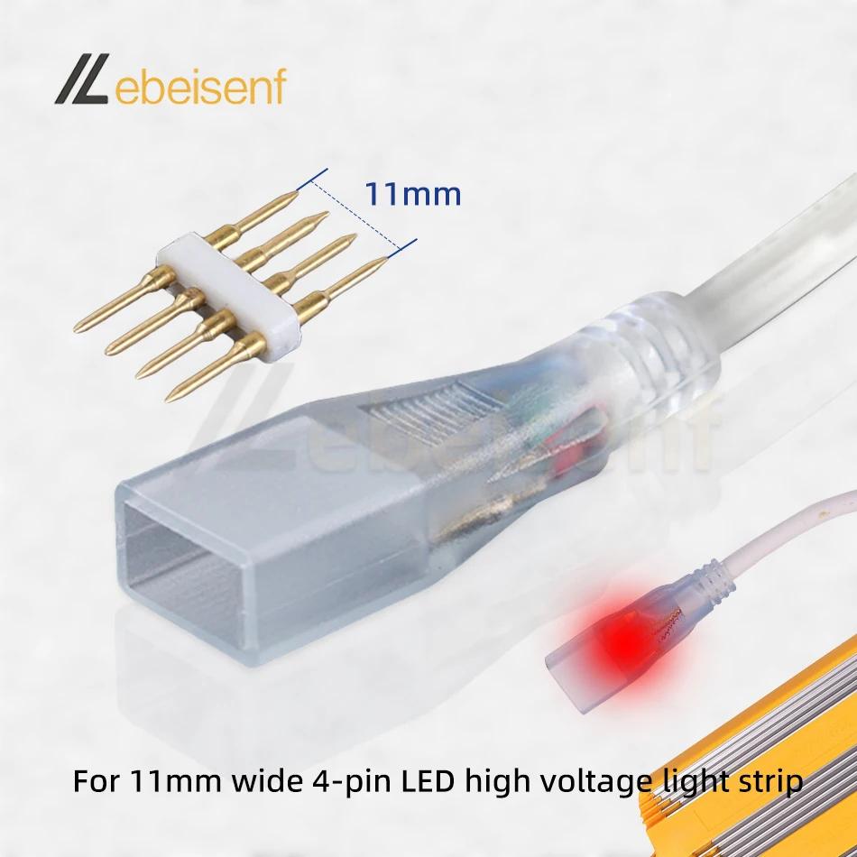 Imagem -05 - Controle Remoto sem Fio Rgb Controller Ip68 Impermeável Dimmer Iluminação Plug ue 16 Cores 4-pin 11 mm 1500w Ir24 Key ac 220v