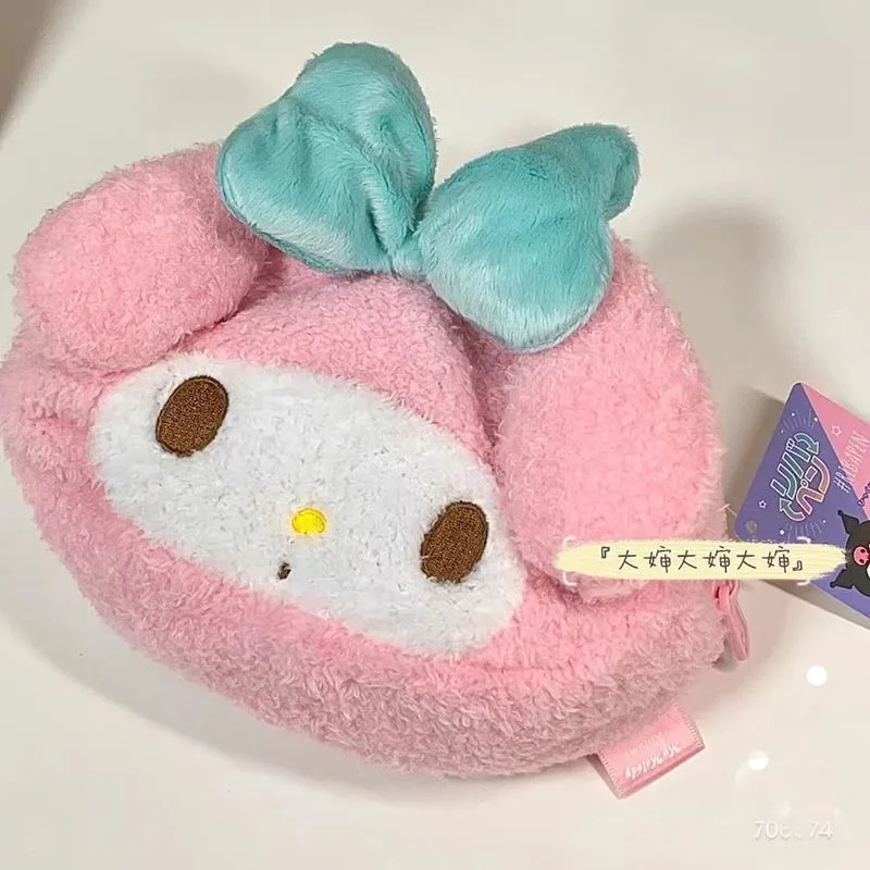 กระเป๋าเครื่องสำอางลายการ์ตูนน่ารัก คุโรมิ มายเมโลดี้ ซานริโอ สำหรับนักเรียน กระเป๋าใส่ปากกาสองด้าน ของขวัญสำหรับเด็ก