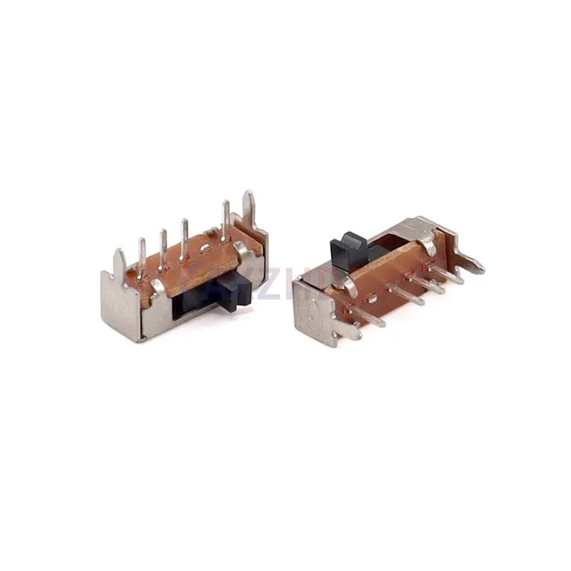 20PCS SK13D07VG4 VG5 VG6 Toggle Switch 0.5A 50VAC 4Pin 1P3T Handle High 4MM PITCH 2.0MM Power Slide Switches Side Adjustment
