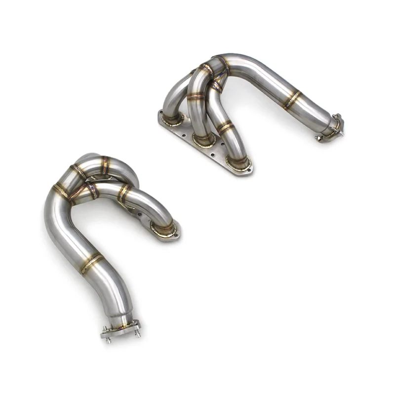 The first section of plantain Exhaust manifold For Porsche 987.1 Boxster/Cayman 3.4 2004-2008 Exhaust Downpipe without catalyst