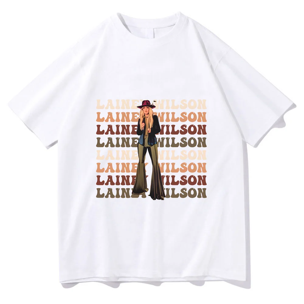 Lainey Wilson T-shirt Graphic Printing Punk Cotton Tee-shirt Short Sleeve Casual O-neck Tshirt Ropa Mujer Hip Hop Fashion Tees