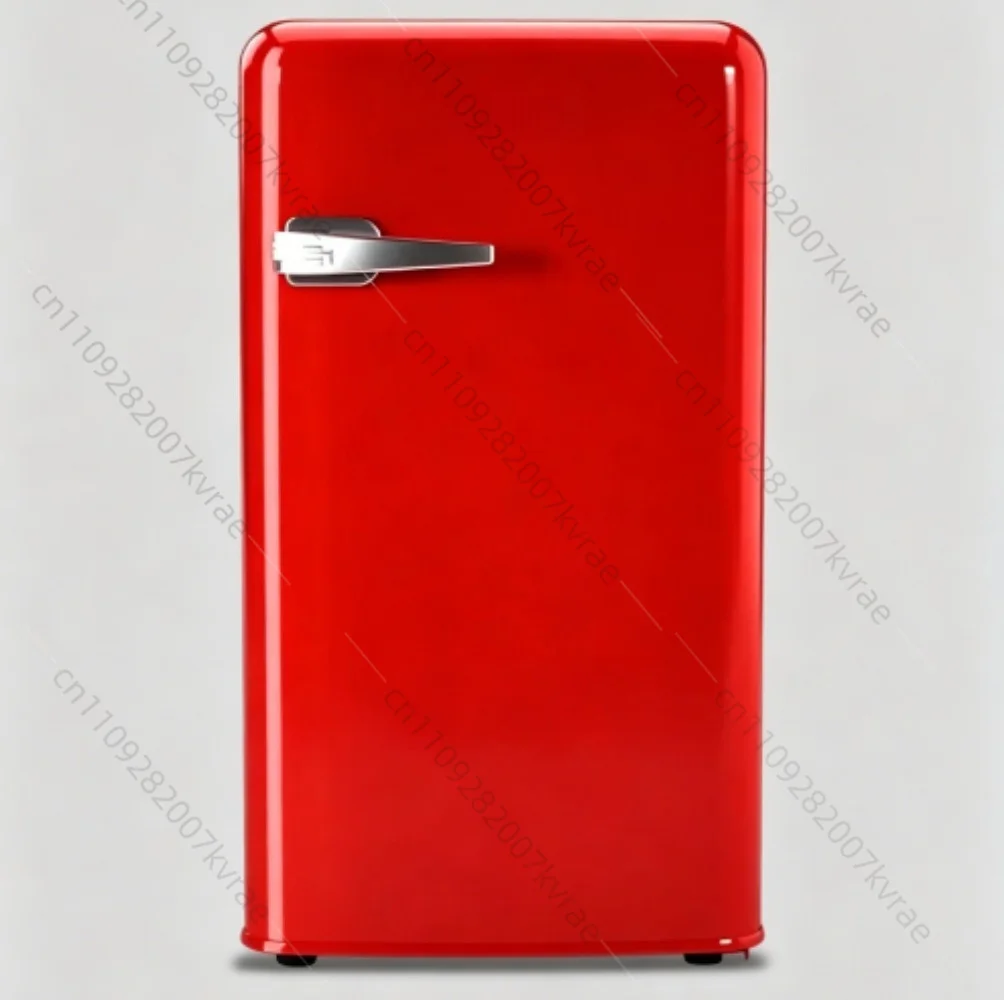 

88L Small Retro Double Door Refrigerator, Compact Freezer Fridge, Energy Saving for Home and Rental Room