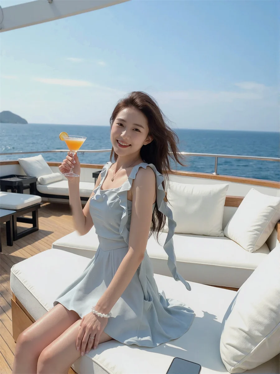 Vestido de mujer elegante para fiesta, estilo princesa fruncido, abertura lateral, abertura alta, corte recortado, agujeros calados, Sexy