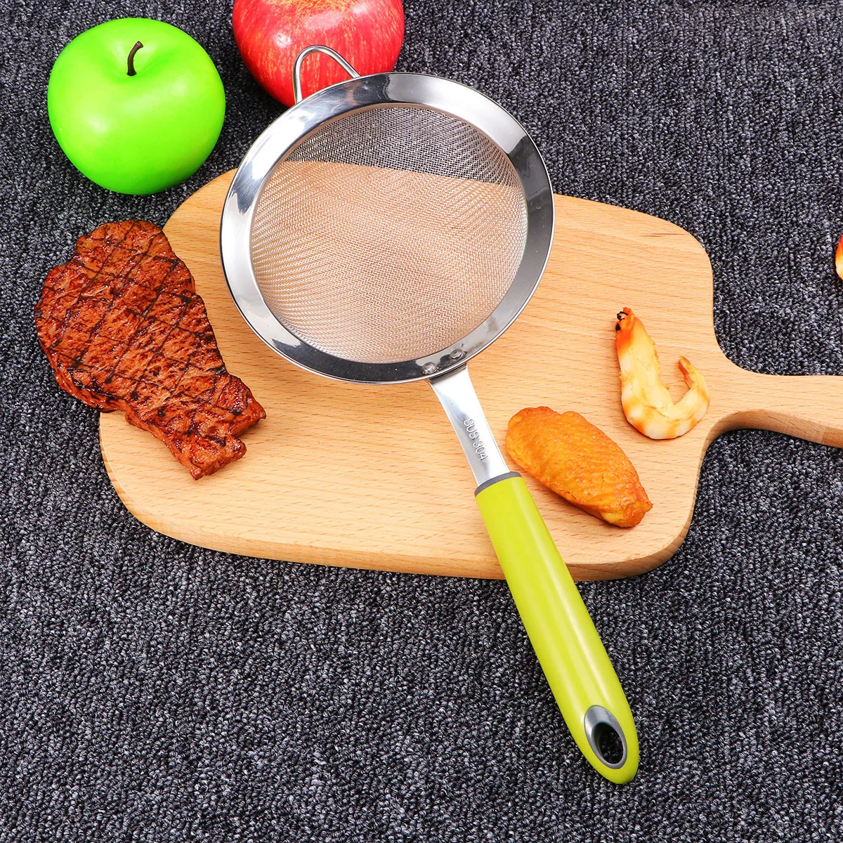 

Stainless Steel Colander 14Cm Fine Mesh Strainer For Tea Coffee Flour Spices Rice Pasta Beans Vegetables Juice Kitchen