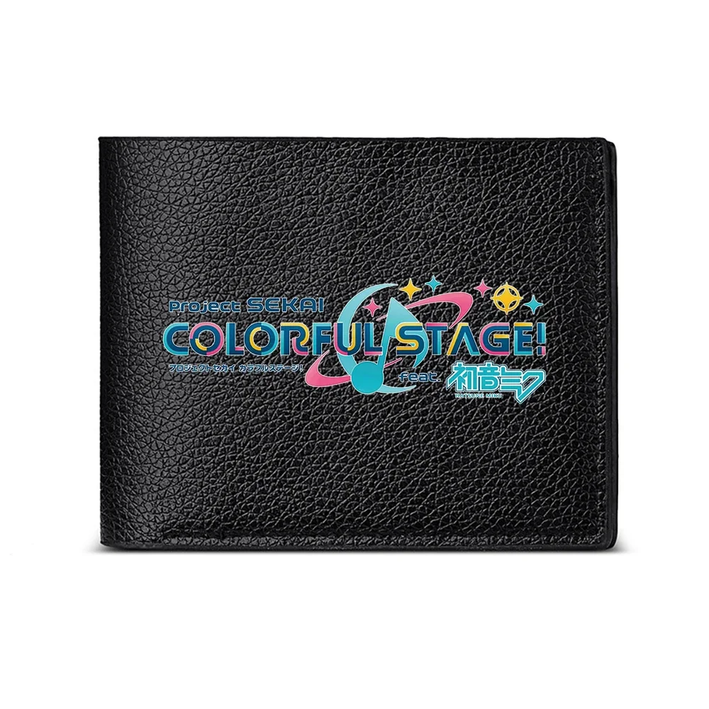 Project Sekai Colorful Stage Logo Men's Wallet Card Holder Fashion Casual Business Design